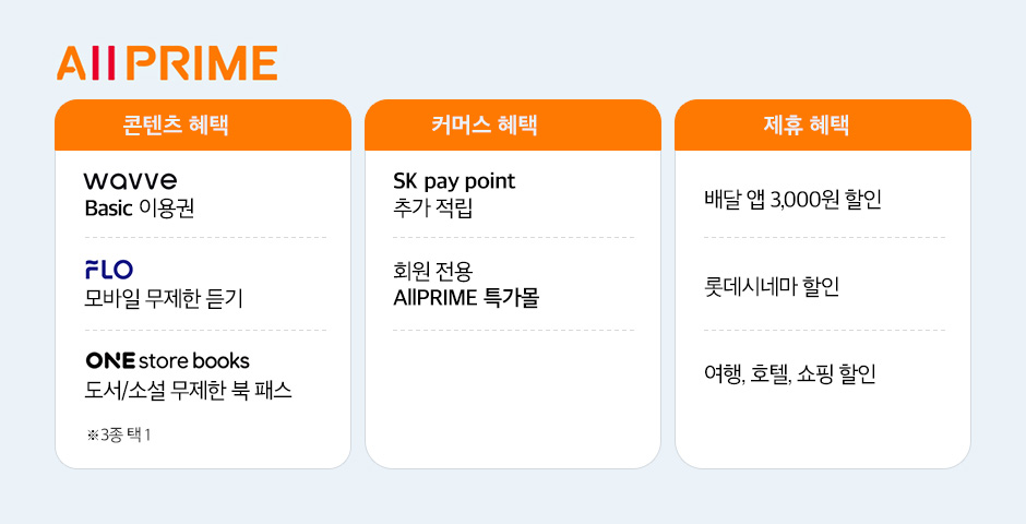 skt, 올프라임, 11번가, 구독서비스