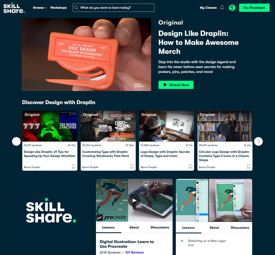 skt, skillshare, 온라인수업, 취미배우기