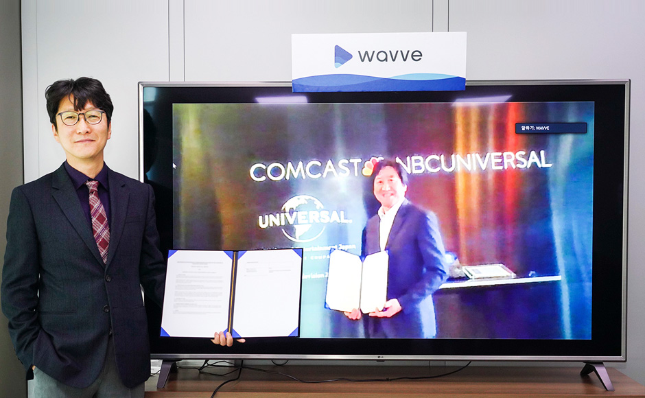 skt, nbcu, 웨이브, 초글로벌미디어