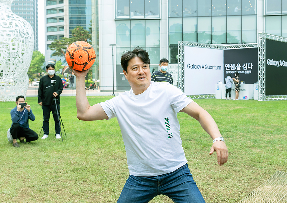 SK나이츠, SKT, 5GX, QUANTUM, 갤럭시A퀀텀