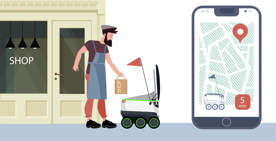 라스트마일, 자율주행로봇배송, 배송로봇, 로봇배송, 로봇산업, 사물인터넷, 5g, IOT