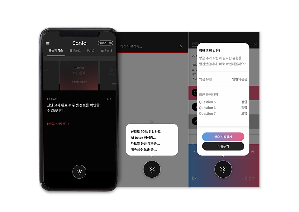 데이터 서비스, 데이터분석, T맵 대중교통, T맵 미식로드, 굿닥, 산타토익