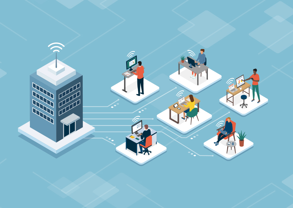 미래 업무 환경, 디지털 트랜스포메이션, 스마트 오피스, remote work