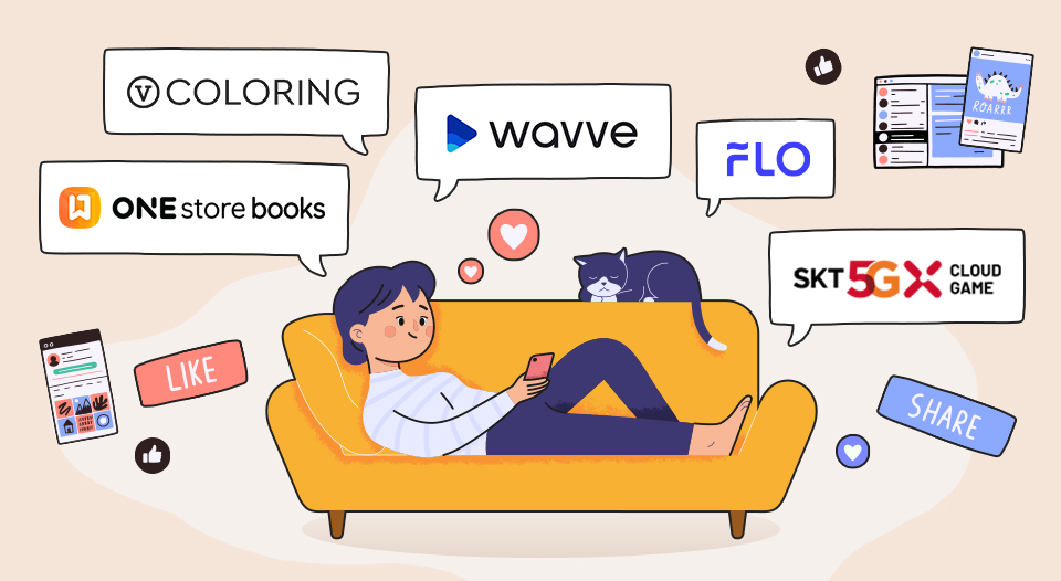 kt, sk텔레콤, 구독서비스, 구독경제, SKT구독서비스, 밀레니얼세대, 언택트라이프, 코로나19