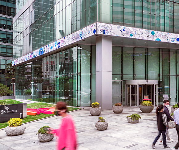ESG, 사회적가치, SKT미디어월, SKT사회적가치