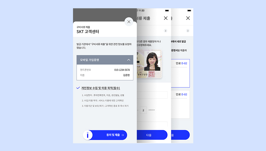 이니셜, 전자증명서