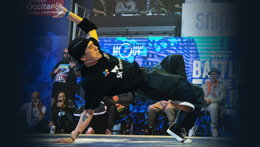 브레이킹, 브레이킹스포츠, 비보잉, 진조크루, SKT 비보이 후원, SKT 브레이킹 후원, Jinjo Crew, 김헌우, wing, 브레이킹 K 파이널, 파리올림픽