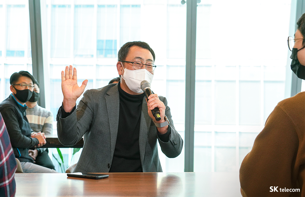 SKT2.0, 더라운지, 더테이블, 소통, 휴식, SKT문화, 소통과 협업문화