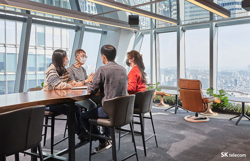 SKT2.0, 더라운지, 더테이블, 소통, 휴식, SKT문화, 소통과 협업문화