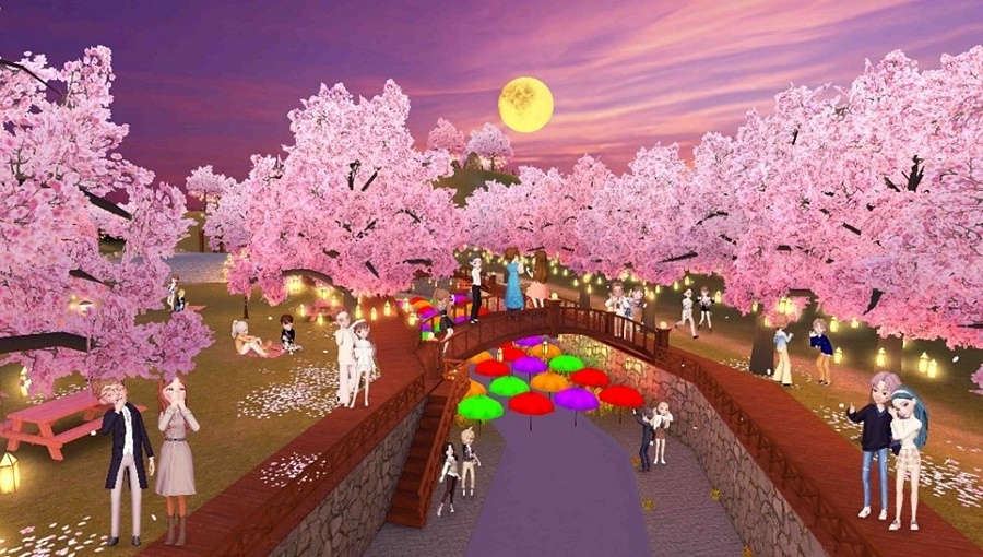이프랜드, 메타버스, 벚꽃축제