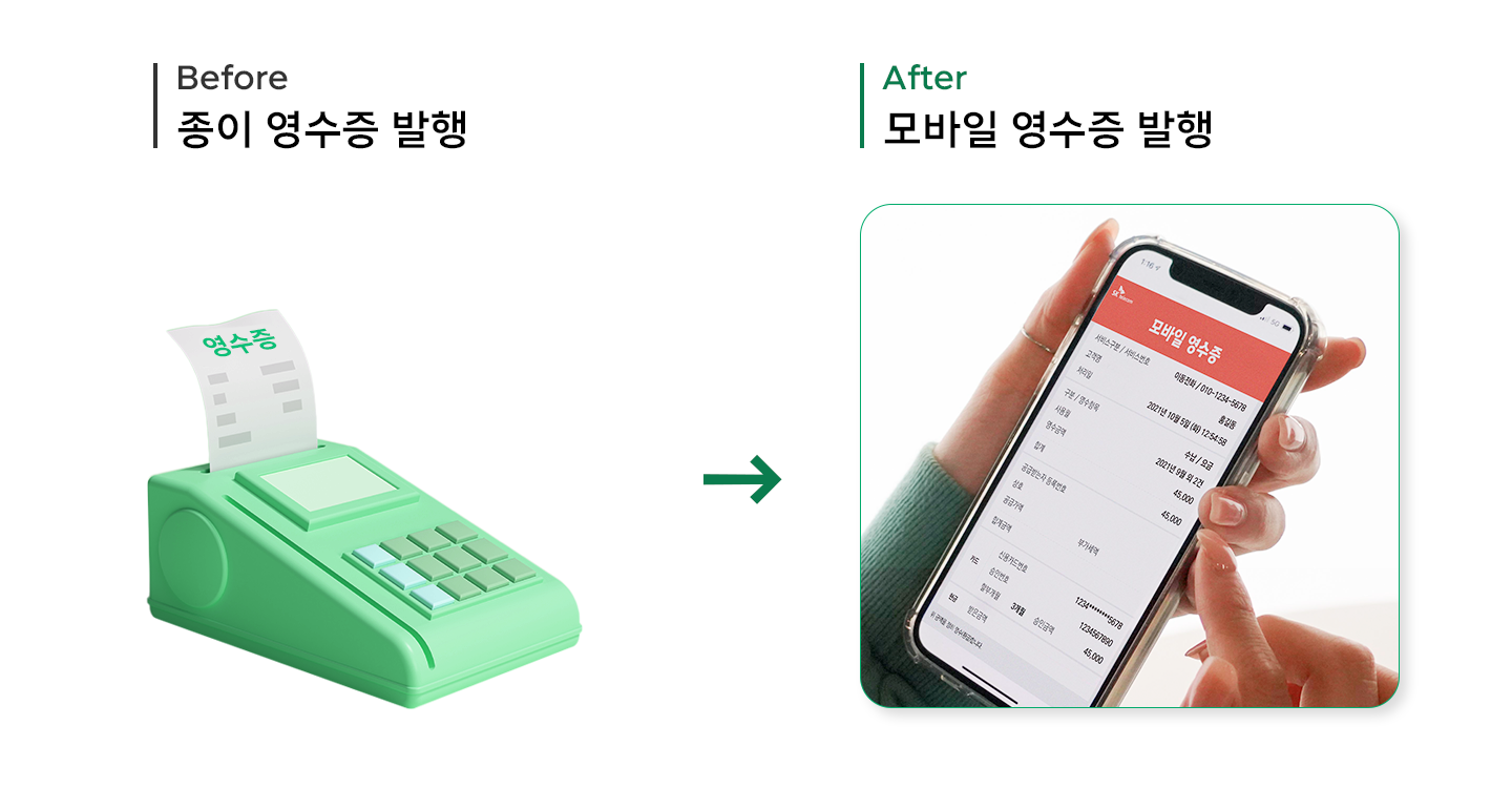 ESG, 숫자로_보는_ESG, 모바일 전자증명서, 온라인 배당조회 서비스, 모바일 영수증, 공인알림문자 서비스