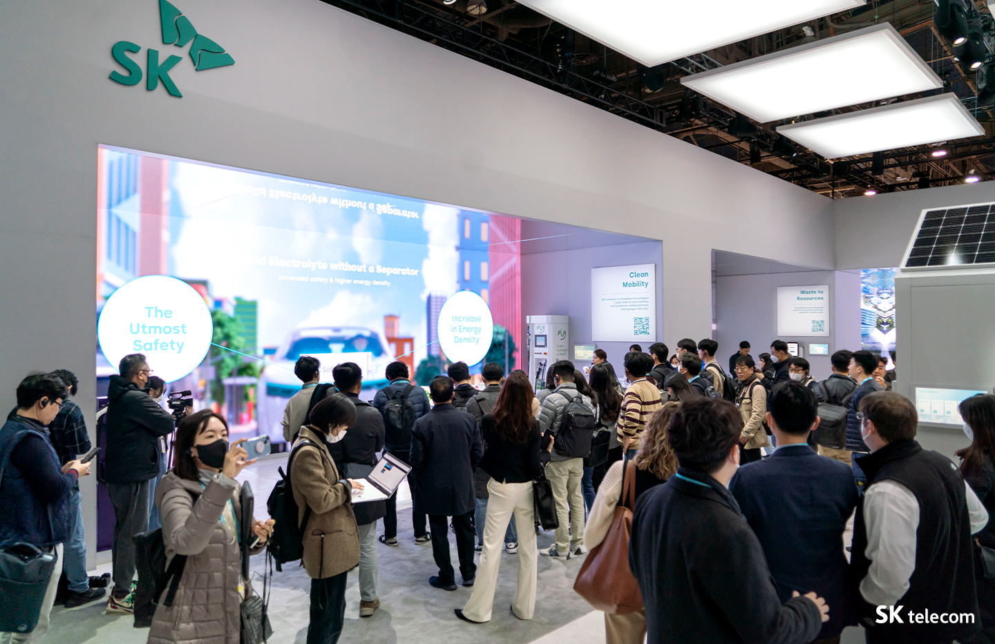 CES, CES2023, SK, SK그룹, SKT, UAM, SAPEON, VPP, 탄소감축, NetZero, 넷제로, 행동