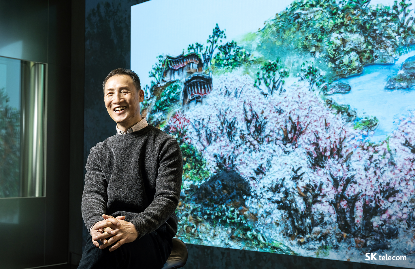 COMO, ESG, 미디어아트, 시각장애예술가, 시각장애인화가, 에이블라인드, 박환, 허은빈, 한희주, 양드림, ablind, SKT타워전시