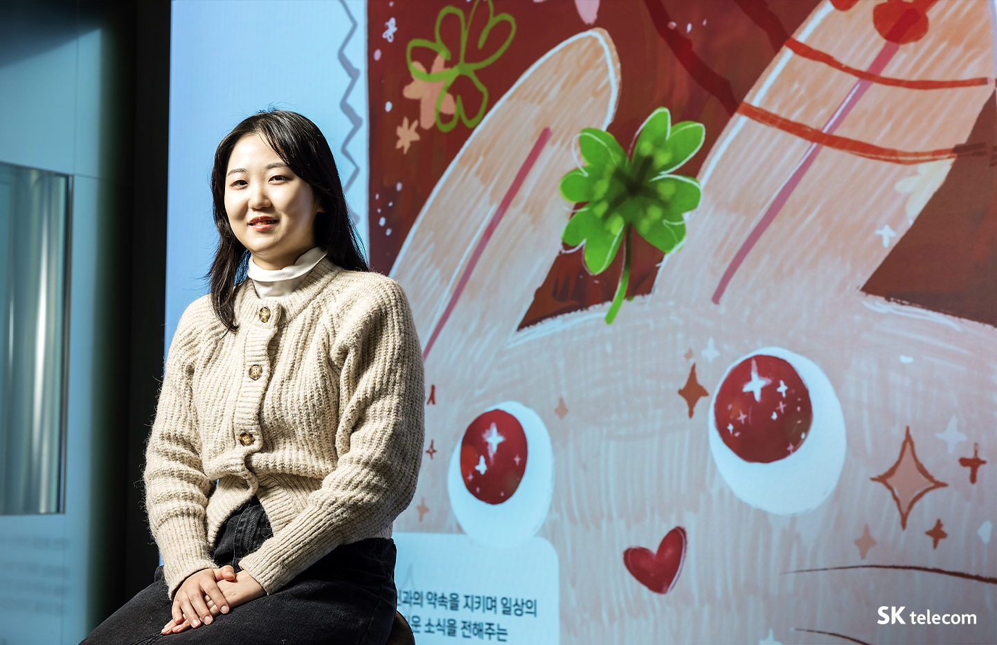 COMO, ESG, 미디어아트, 시각장애예술가, 시각장애인화가, 에이블라인드, 박환, 허은빈, 한희주, 양드림, ablind, SKT타워전시