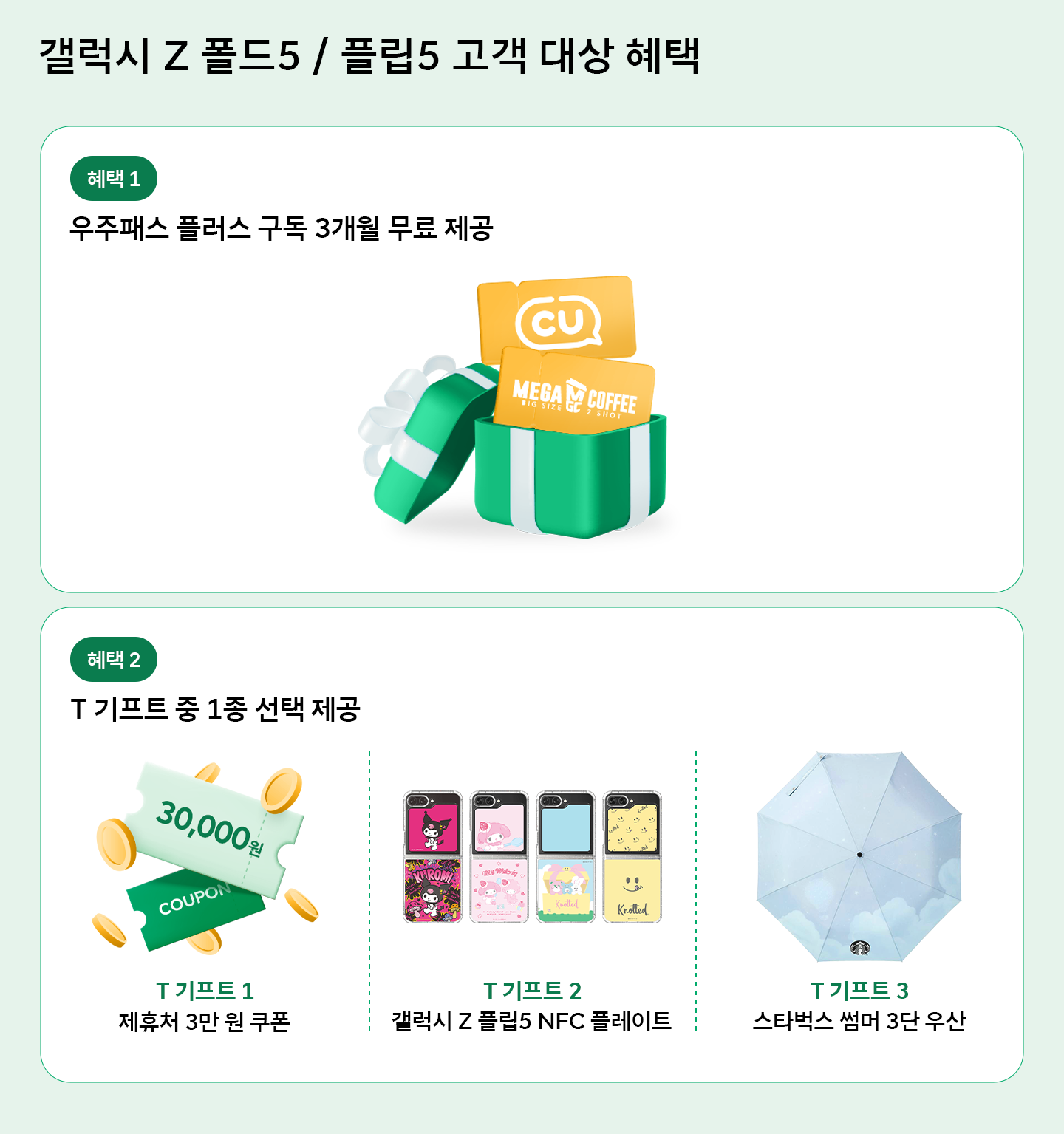 갤럭시 Z 폴드5 플립5 SKT가 준비한 구매 혜택은