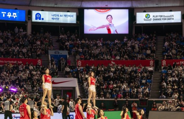 SK나이츠 온마인드 버추얼 휴먼 기술로 홈 개막전 열기 더했다_나수아1