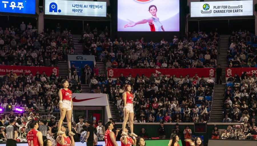 SK나이츠 온마인드 버추얼 휴먼 기술로 홈 개막전 열기 더했다_나수아1