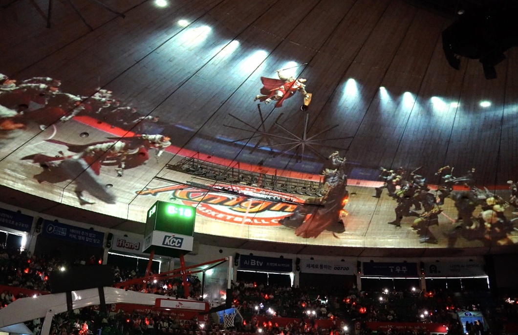 SK나이츠 온마인드 버추얼 휴먼 기술로 홈 개막전 열기 더했다_선수단1