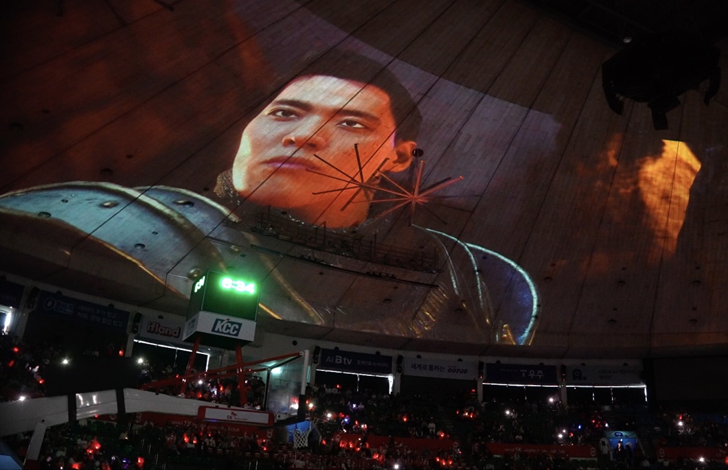 SK나이츠 온마인드 버추얼 휴먼 기술로 홈 개막전 열기 더했다_선수단4