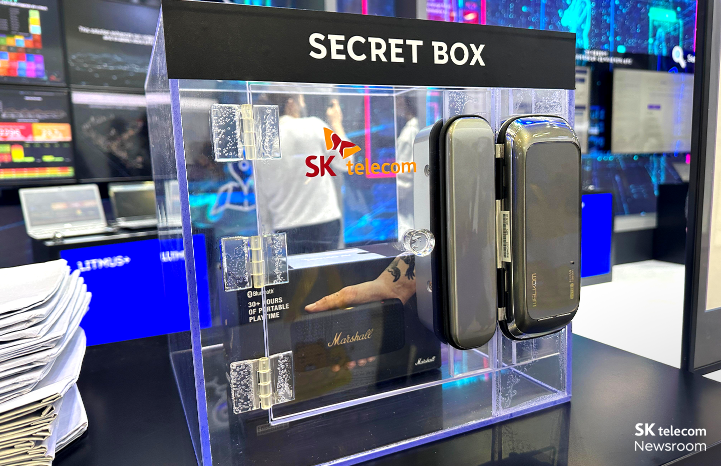 [포토] 트래픽 집중 감지하고 법령 해석해주는 AI… 2023 대한민국 정부박람회 SKT 전시 살펴보기