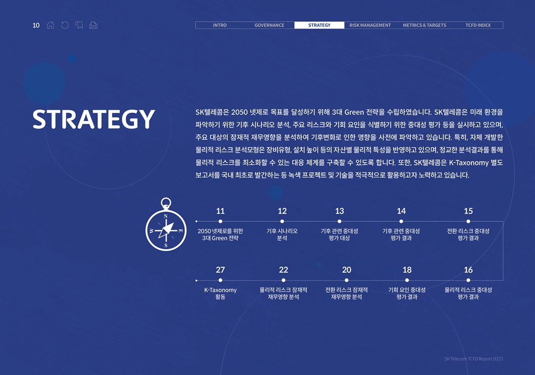 SKT 기후변화 리스크 체계적 관리 위한 TCFD 보고서 발간