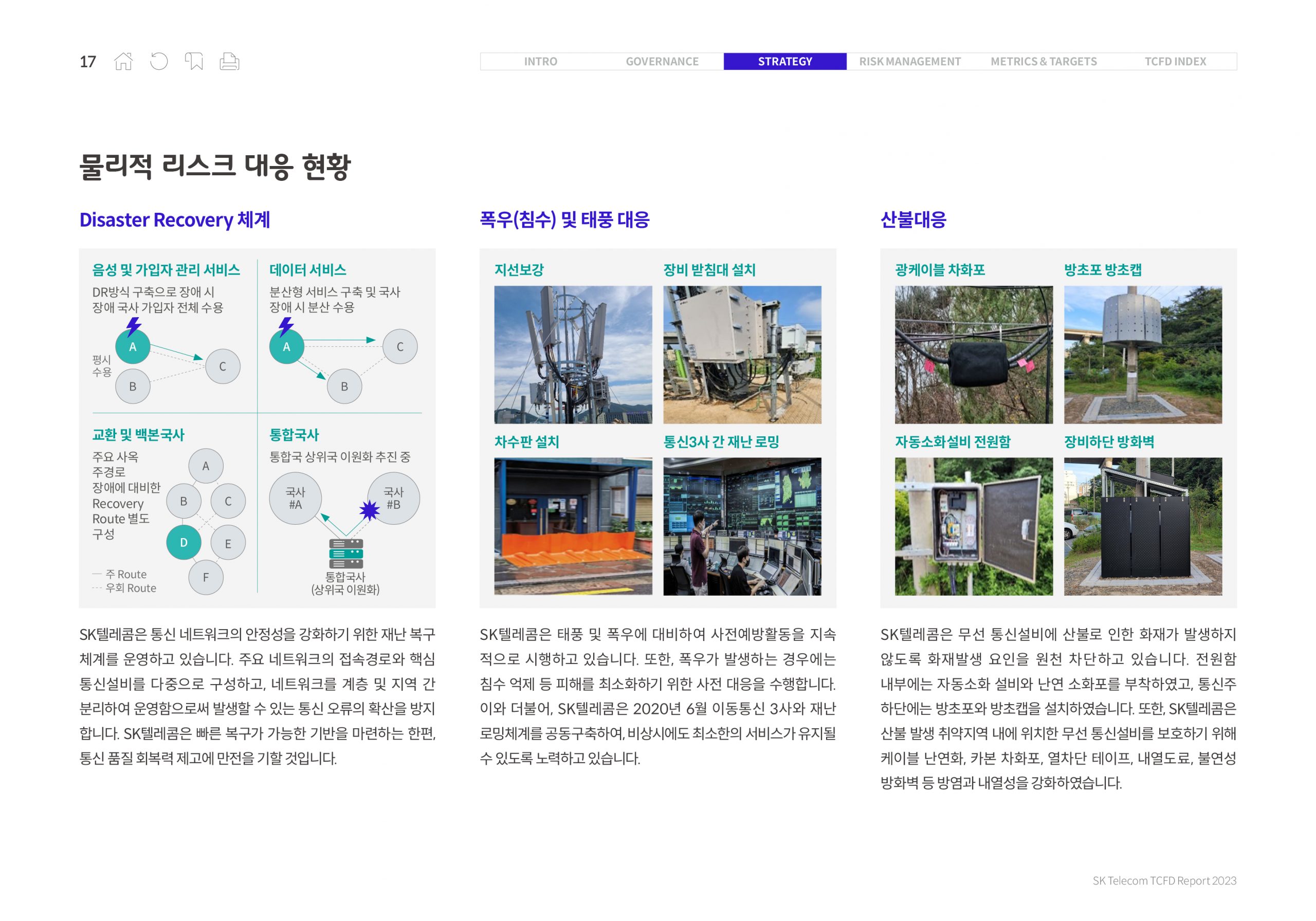 SKT 기후변화 리스크 체계적 관리 위한 TCFD 보고서 발간