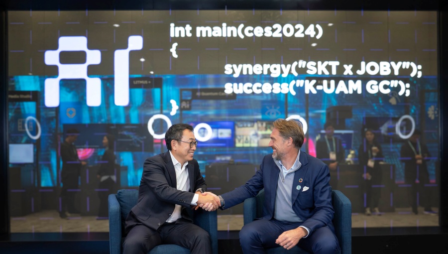SKT 유영상 사장 Joby 조벤 비버트 CEO CES서 글로벌 UAM 시장 선도 방안 협의
