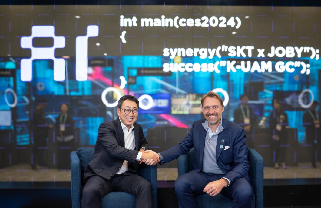 SKT 유영상 사장 Joby 조벤 비버트 CEO CES서 글로벌 UAM 시장 선도 방안 협의
