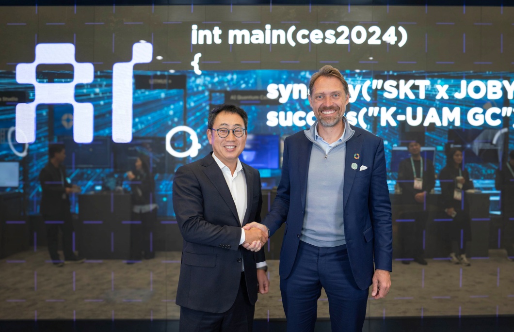 SKT 유영상 사장 Joby 조벤 비버트 CEO CES서 글로벌 UAM 시장 선도 방안 협의