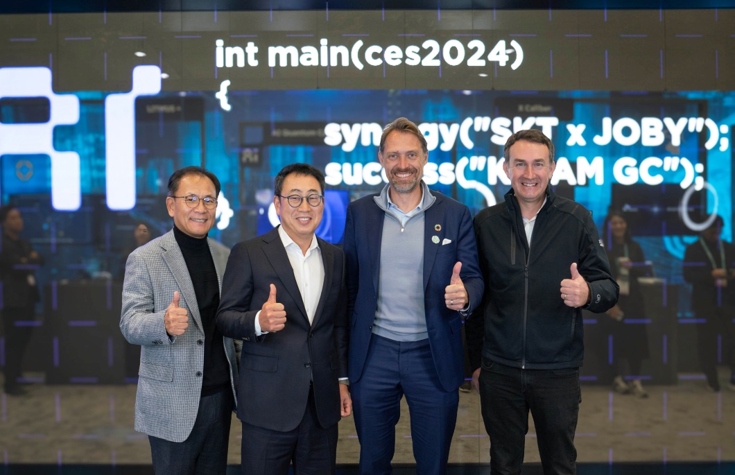 SKT 유영상 사장 Joby 조벤 비버트 CEO CES서 글로벌 UAM 시장 선도 방안 협의