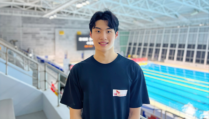 금빛 역영 황선우, SKT 후원도 빛났다_MO