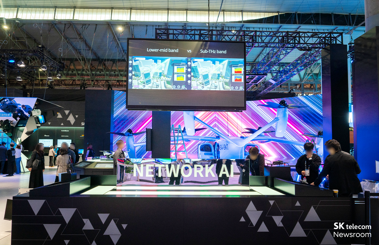 MWC24 글로벌 텔코 AI 초협력으로 여는 미래 MWC24 SKT 부스 소개