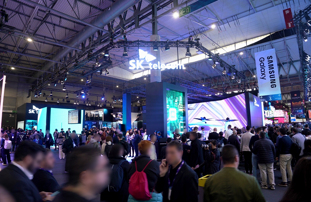 MWC24 글로벌 텔코 AI 초협력으로 여는 미래 MWC24 SKT 부스 소개
