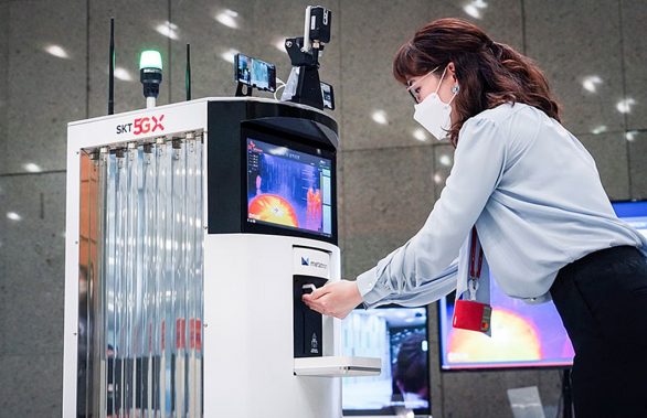 SK Telecom Introduces 5G-Powered Autonomous Robot to Help Fight Against COVID-19_pc