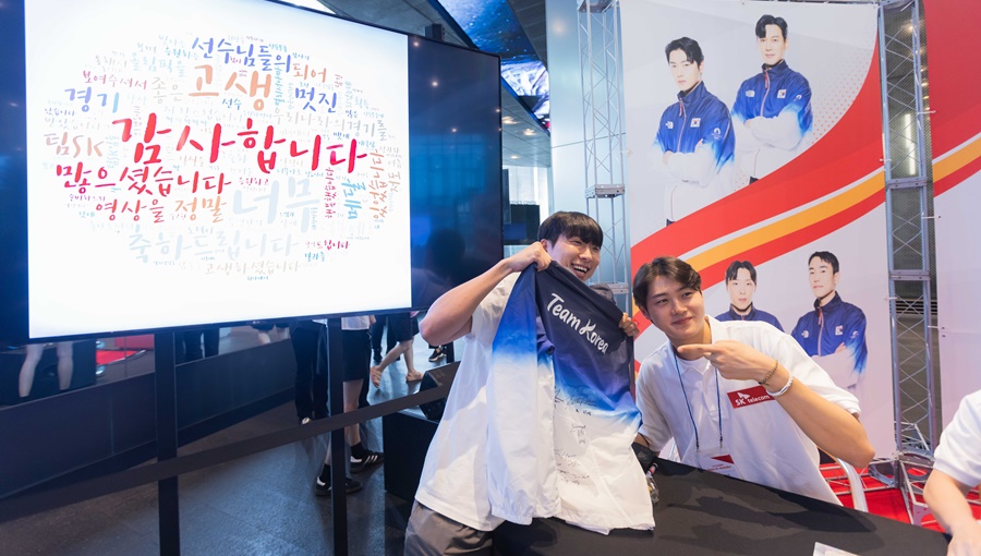 SKT 파리의 감동 전한 Team SK 환영식 개최_mo