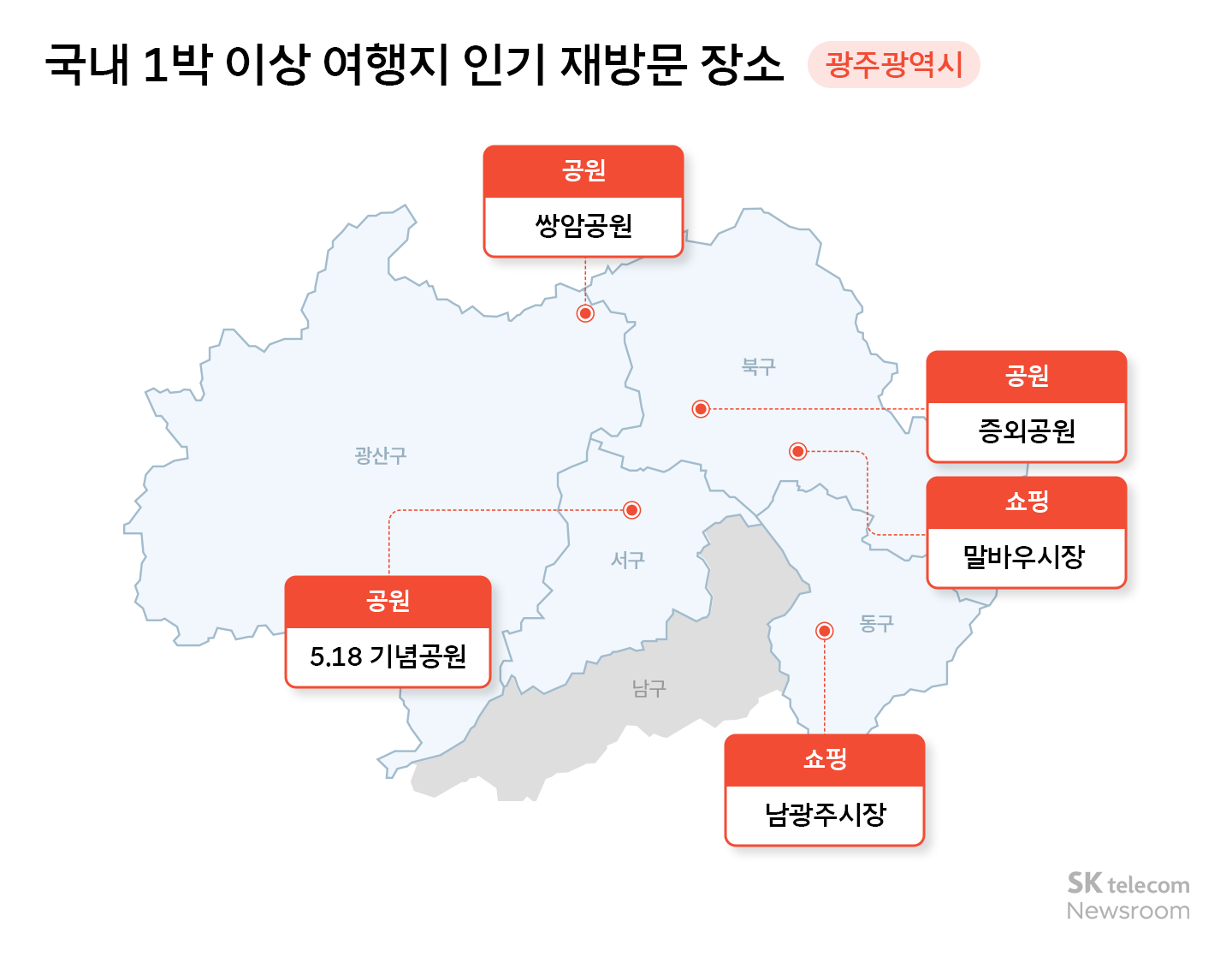 리트머스로 분석하는 국내 여행 트렌드 인기 지역 1위 강원도 2위는 어디