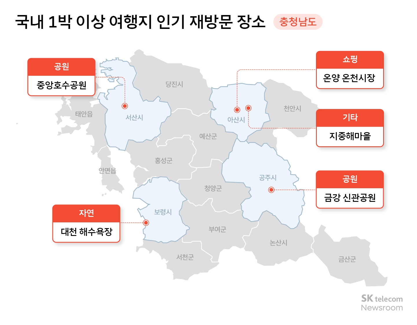 리트머스로 분석하는 국내 여행 트렌드 인기 지역 1위 강원도 2위는 어디