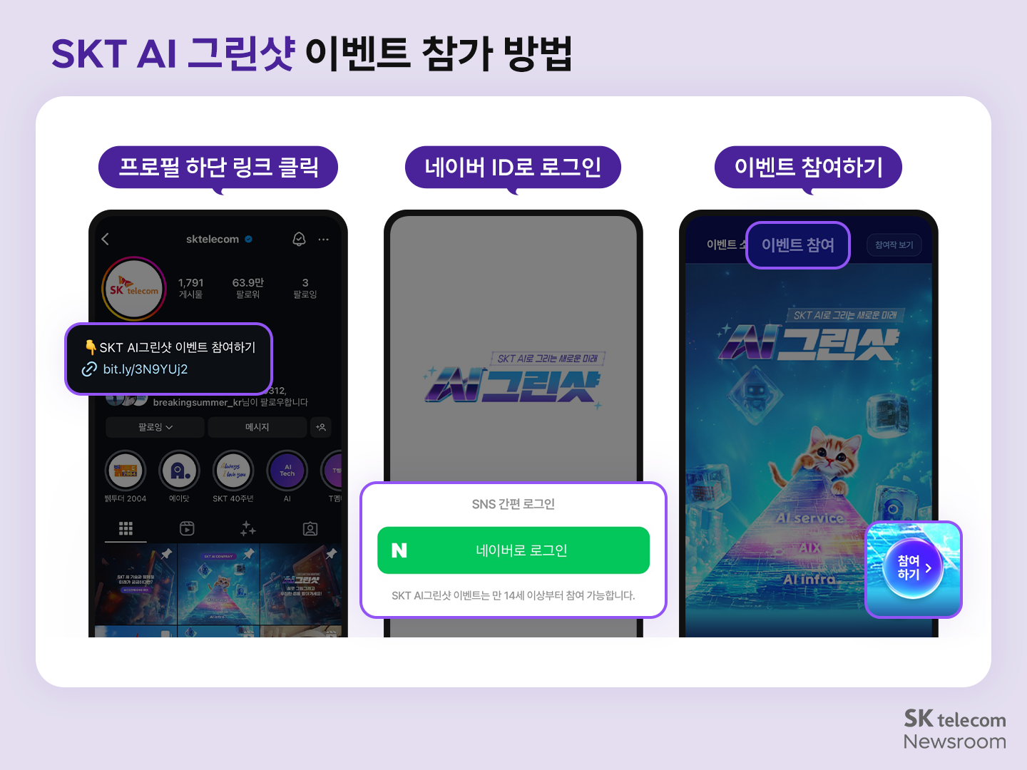 SKT의 AI 기술로 만들어가는 새로운 미래 AI 그린샷 콘테스트