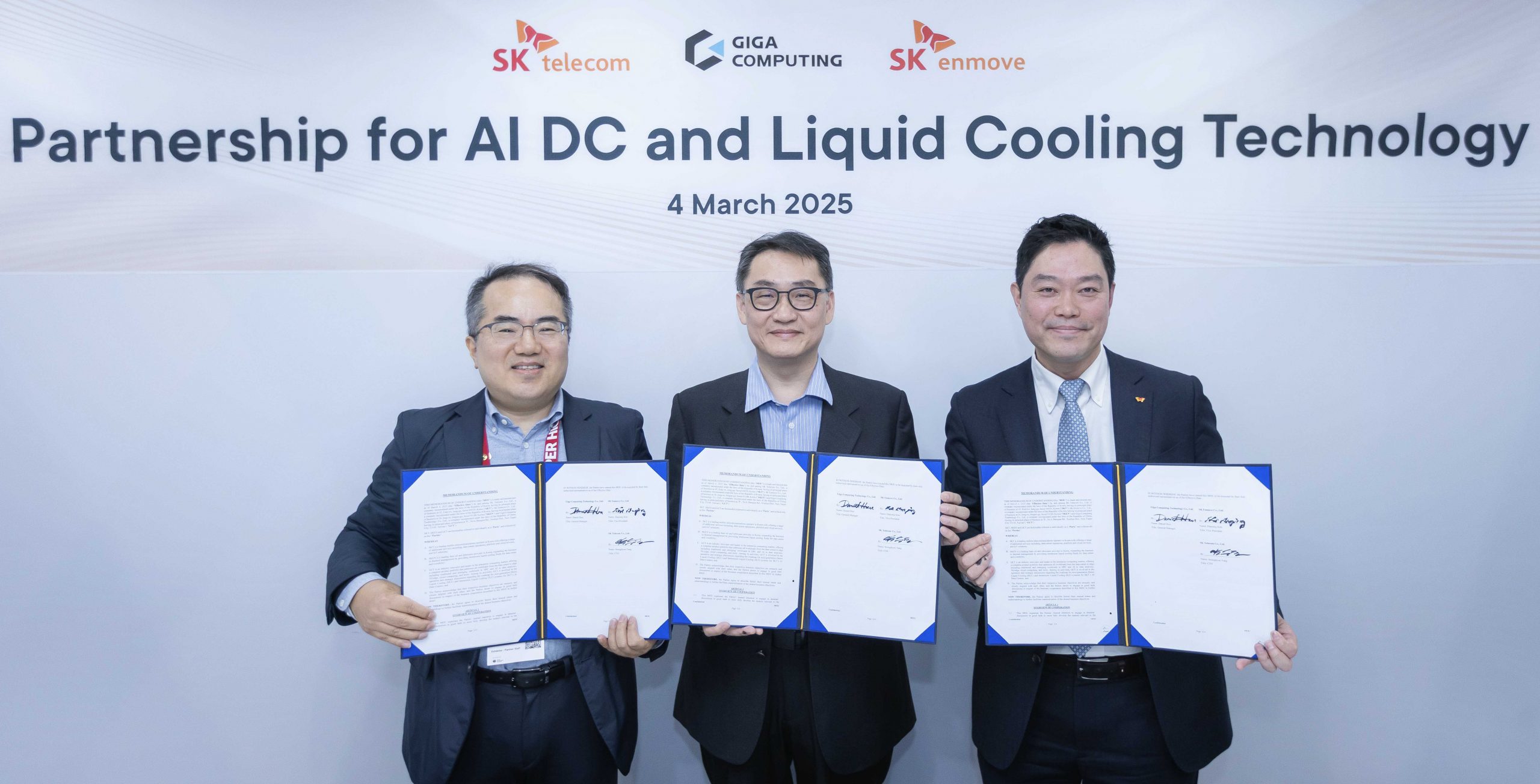 SKT AI 데이터센터 차세대 액체 냉각 기술 개발 파트너십 체결