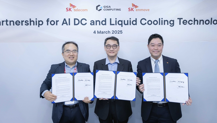 SKT AI 데이터센터 차세대 액체 냉각 기술 개발 파트너십 체결