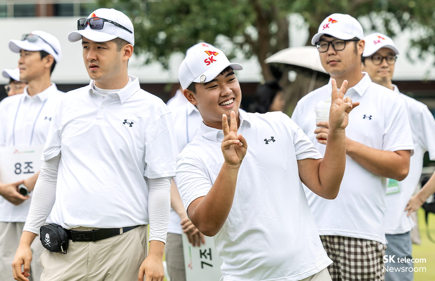 지난 11일 열린 SKT 어댑티브 오픈 2025에서 기념사진을 촬영하는 허도경 선수의 모습.