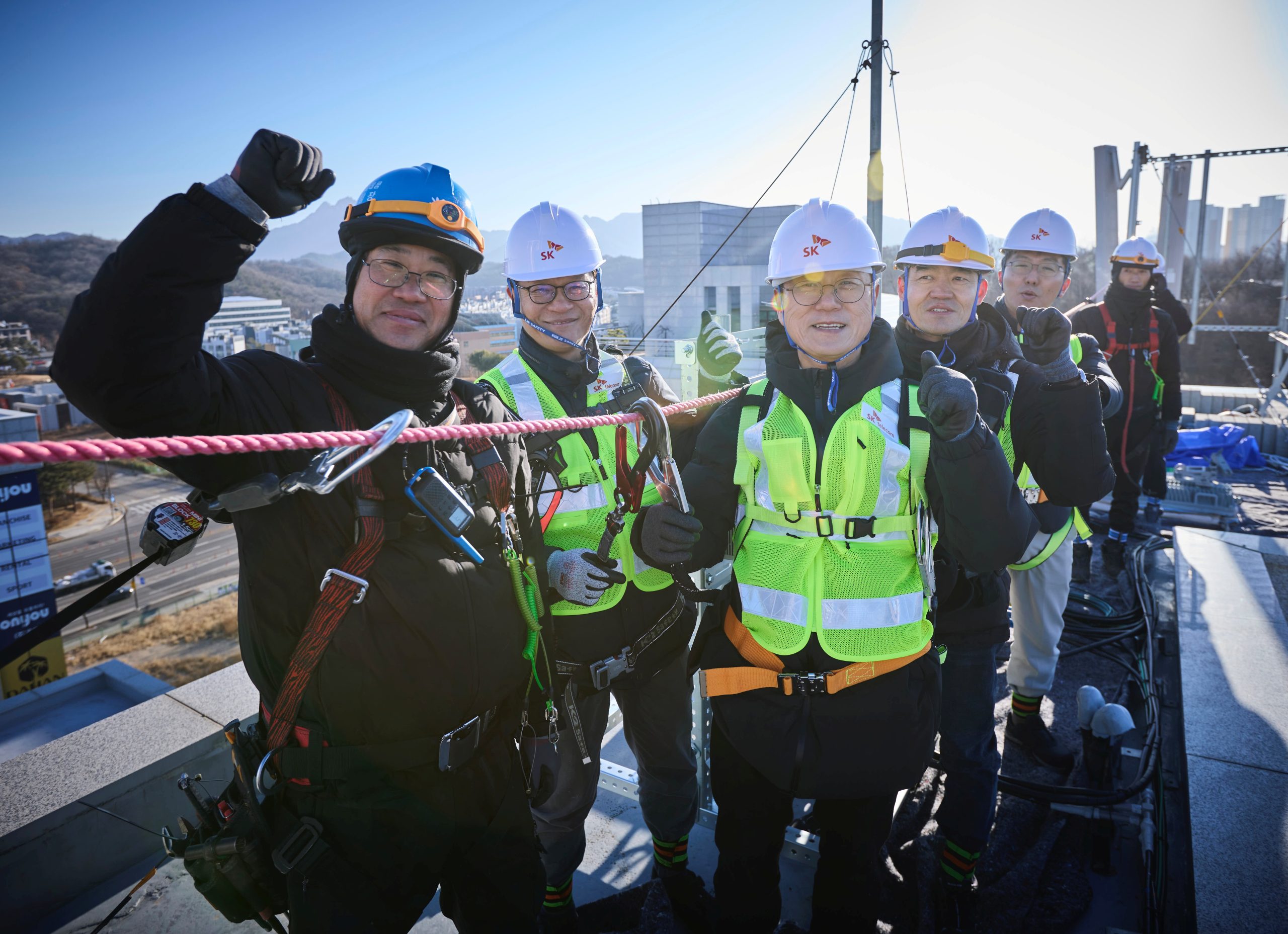 정재헌 SKT CEO, 연말 통신 현장 점검