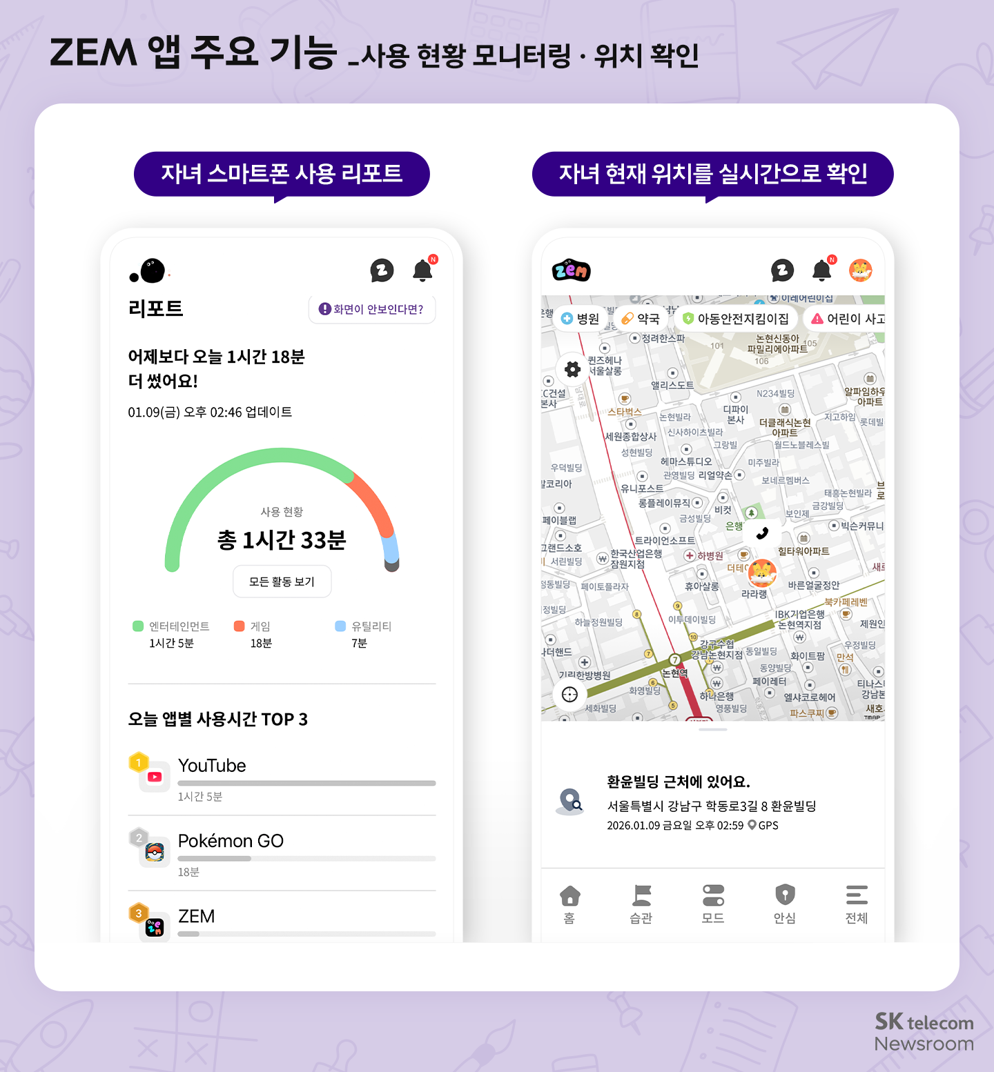 겨울방학 자녀의 올바른 스마트폰 사용 습관은 ZEM(잼)과 함께