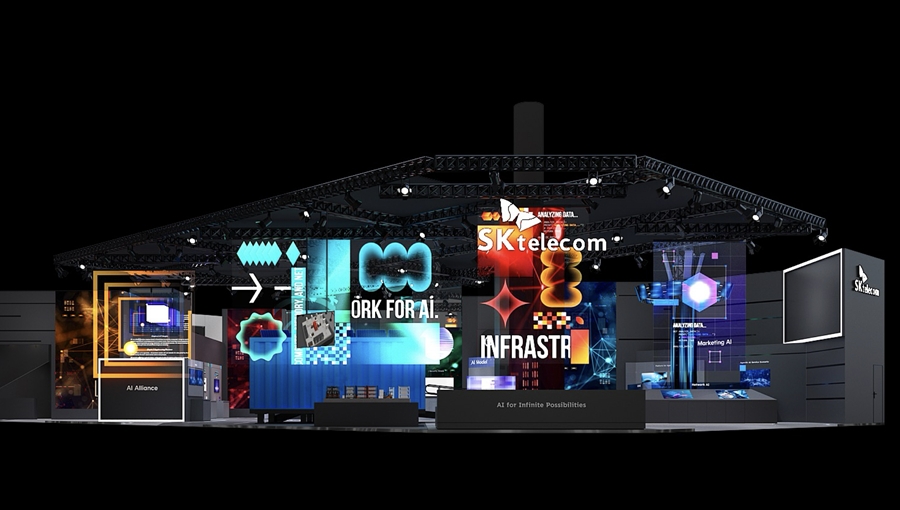SK텔레콤 MWC26 전시관 이미지.