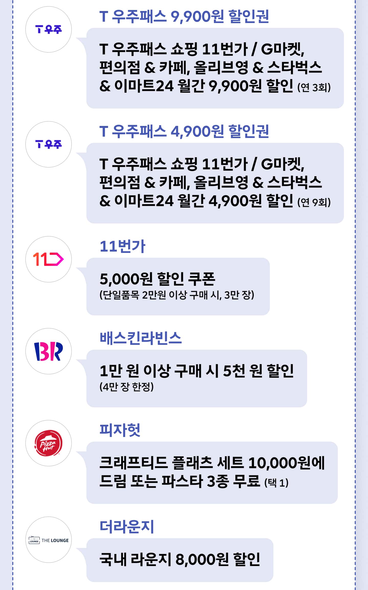 VIP Pick 혜택 - CGV 롯데면세점 에이스바이올 스피드메이트 SK 브로드밴드 Btv 원스토어 컬쳐랜드 8개 브랜드 특별 할인